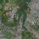 Impact crater in Congo