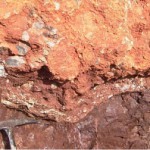 The contact between ultramafics and carbonates in a mine in Albania. In the fault zone very beautiful conglomerates occured, which I always wanted to use for my bathroom once I got rich with geology...