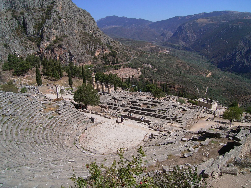 The archaeological site of Delphi, Greece. Full of archaeoseismological damage!